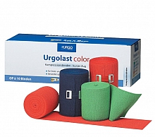 Urgolast® Color farbige, dauerelastische Binde mit kurzem Zug