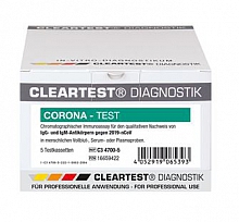Cleartest&reg; Corona Schnelltest Antik&ouml;rper-Test aus deutscher Herstellung