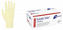Gentle Skin® sensitive Latexhandschuhe puderfrei unsteril groß; Pack. 100 Stk