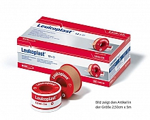 Leukoplast® Rollenpfl. aus Zellwollgew. 5,0m : 1,25cm ohne MSR, hautf. 24 Rollen