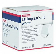Leukoplast® soft white Injekt.pflaster 1,9x4cm, Packung mit 500 Stück