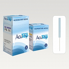 AcuTop® Akupunkturnadel Kunstoffgriff 0,20x15mm, Packung a 100 Nadeln