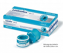 Leukoflex® Rollenpflaster transparent 5,0m : 2,50cm ohne MSR, 12 Rollen