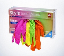 Nitril Handschuh TUTTIFRUTTI, Klein puderfrei, 4 Farb. Mix, Pack. a 96 Stk.