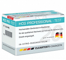 Cleartest® HCG Schwangerschaftstest einzeln eingesiegelt, Pack. a 20 Stück